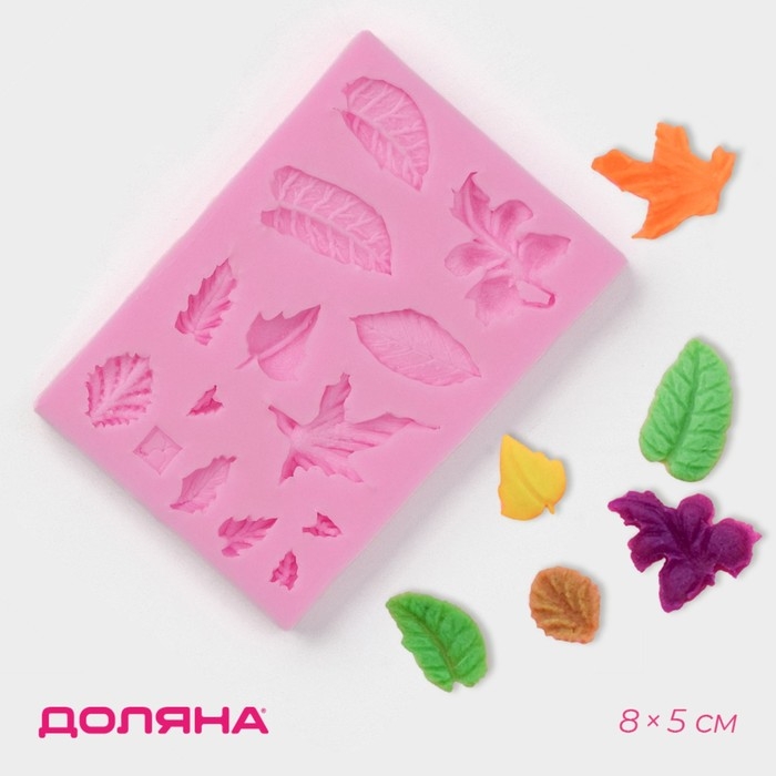Молд Доляна «Гербарий», силикон, 8×5×0,8 см, цвет МИКС Молд Доляна «Гербарий», силикон, 8×5×0,8 см, цвет МИКС