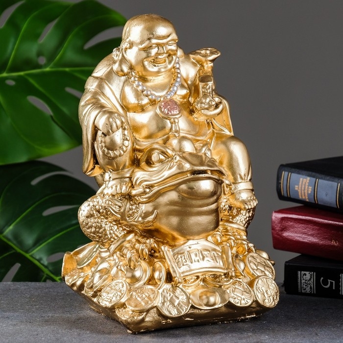 Копилка Копилка "Хотей на лягушке" средний, 25х17х19см