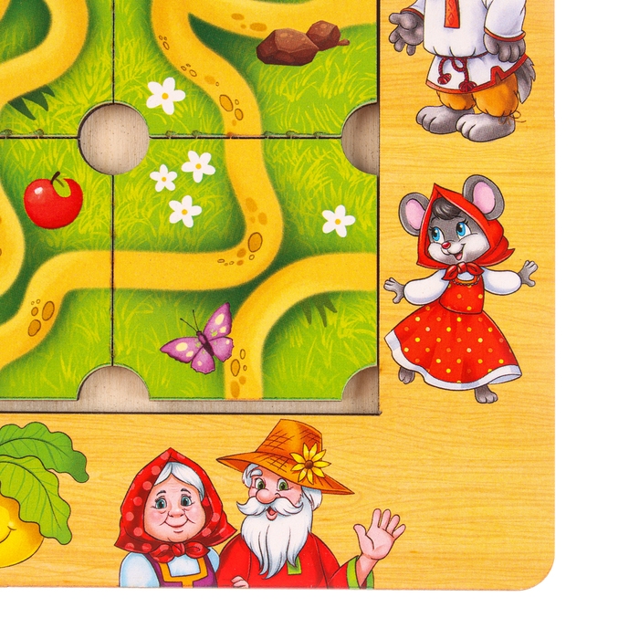 Дидактические игры и материалы Головоломка «Составь дорожку», русские народные сказки Дидактические игры и материалы Головоломка «Составь дорожку», русские народные сказки