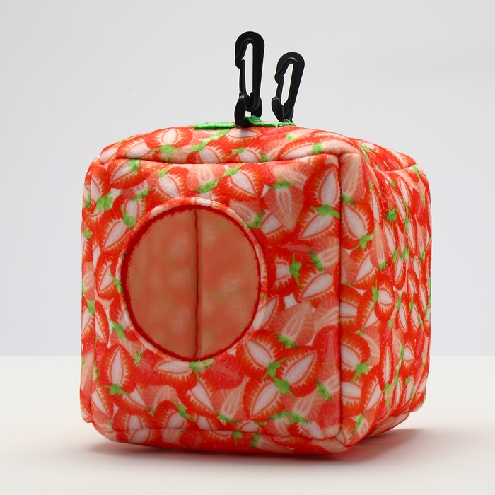 Подвесной домик-кубик Подвесной домик-кубик "Клубничка", 17 х 17 х17 см