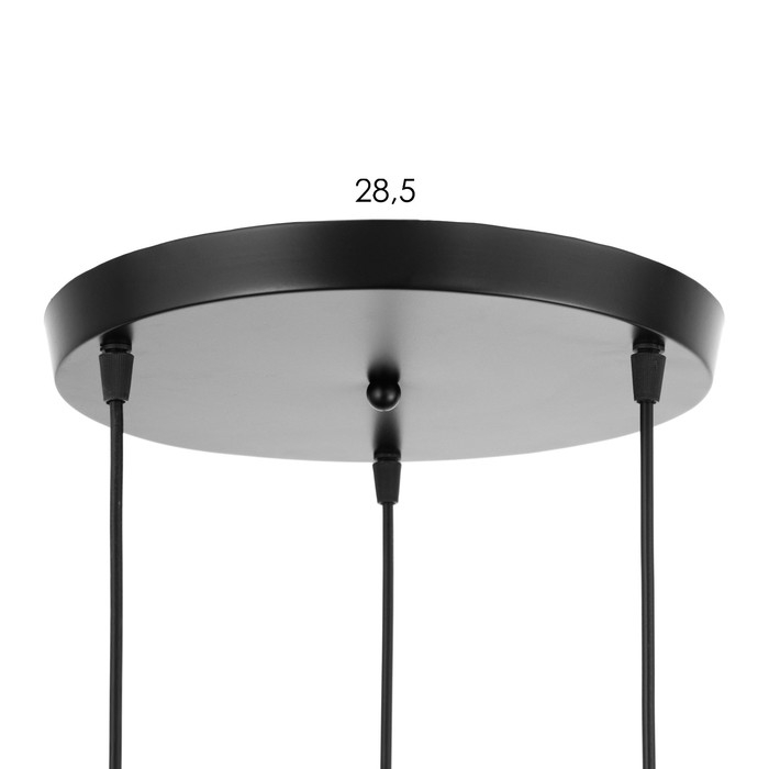 Светильник Светильник "Артена" 3xE27 40Вт черный 30х30х6-106 см