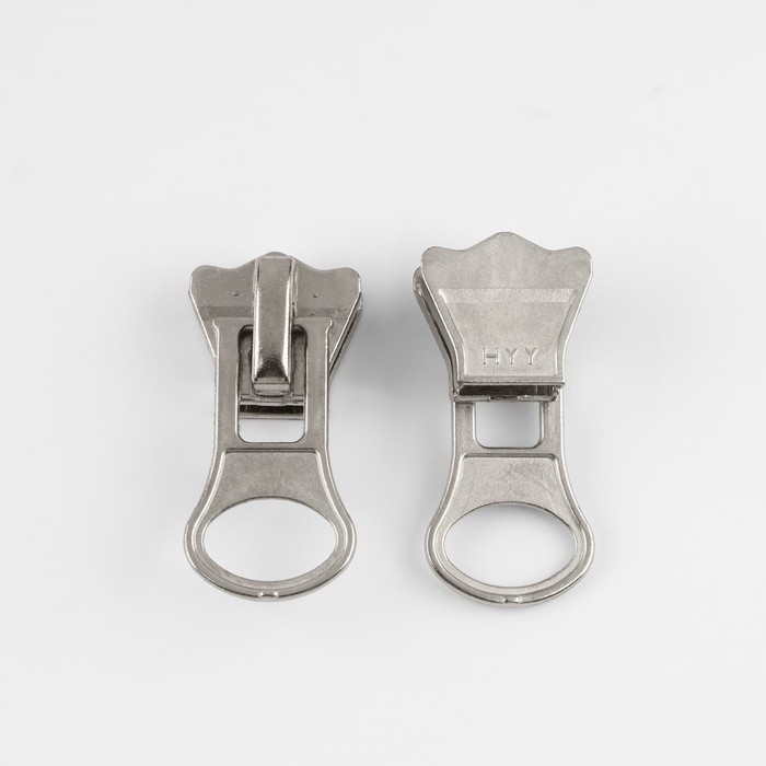 Бегунок автоматический для молнии «Трактор», №8, 10 шт, цвет никель Бегунок автоматический для молнии «Трактор», №8, 10 шт, цвет никель