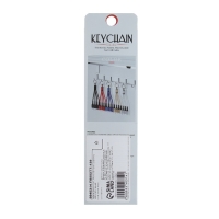 Кабель брелок 3 в 1, MicroUSB/Type-C/Lightning - USB, 2.4 А, чёрный