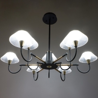 Люстра 1695/9 LED 216Вт 3000-6000К черно-золотой 95х95х113 см BayerLux