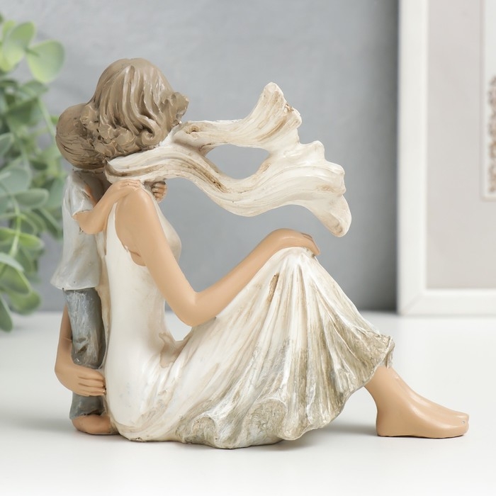 Сувенир полистоун  Сувенир полистоун "Мама с сыном" 14х8,5х16 см