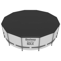 Бассейн каркасный Steel Pro MAX, 457 х 107 см, фильтр-насос, лестница, тент, 56488 Bestway