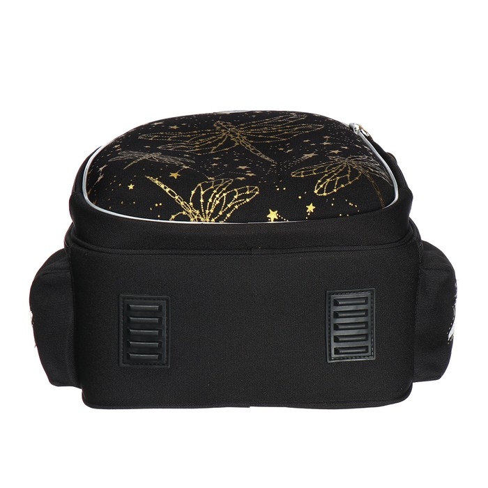 Ранец каркасный, 36 х 28 х 20 см, Grizzly, чёрный Ранец каркасный, 36 х 28 х 20 см, Grizzly, чёрный