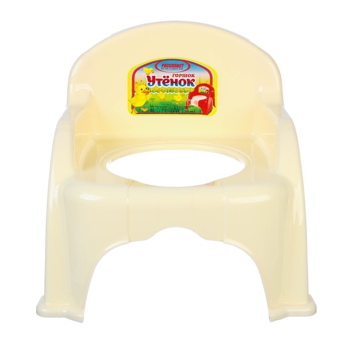 Горшок детский «Утенок» слоновая кость / белый 310х295х280мм Горшок детский «Утенок» слоновая кость / белый 310х295х280мм