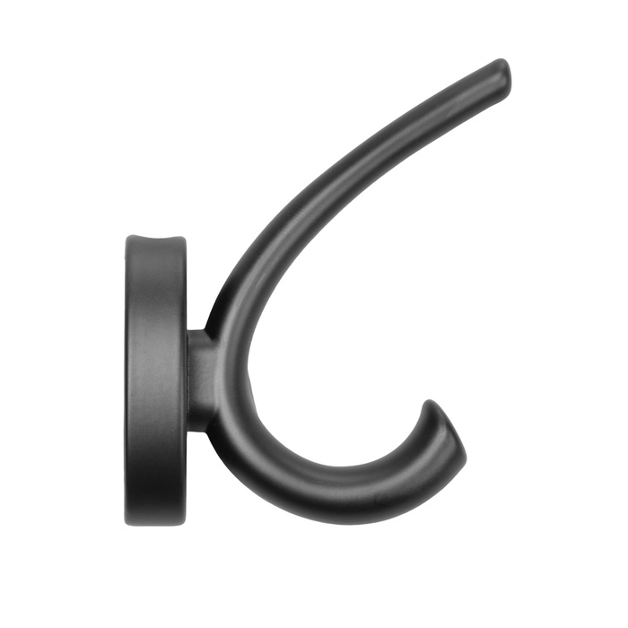 Крючок мебельный CAPPIO USUAL, двухрожковый, черный Крючок мебельный CAPPIO USUAL, двухрожковый, черный