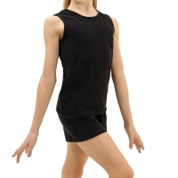 Майка спортивная для гимнастики и танцев Grace Dance, р. 36, цвет чёрный