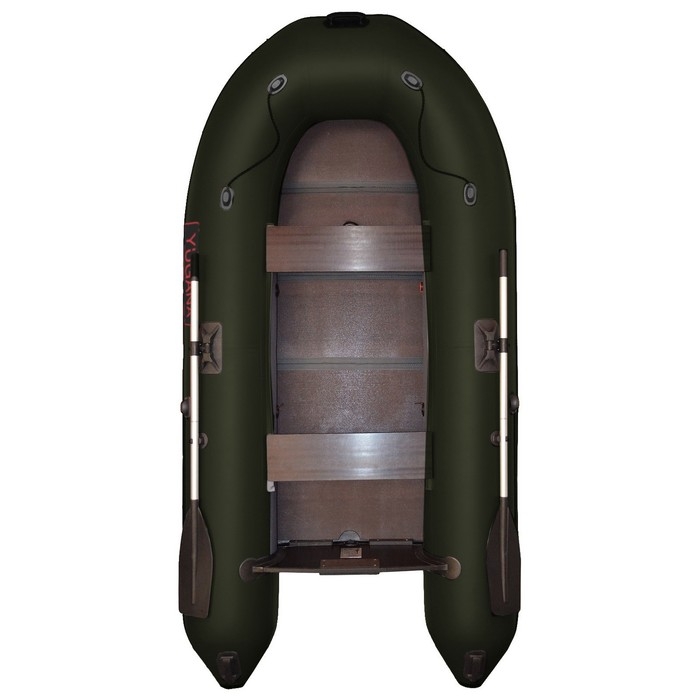 Лодка YUGANA 2900 СК Light, слань+киль, цвет олива