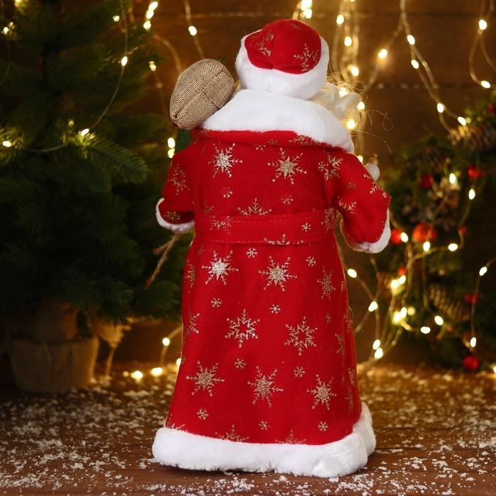 Дед Мороз  Дед Мороз "В красной шубке с подарками" двигается, 43 см