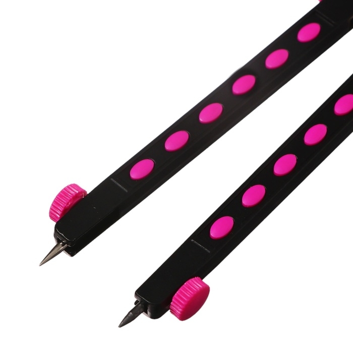 Готовальня ErichKrause "Accent", 2 предмета, пенал, розовый