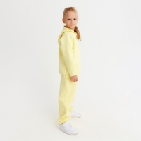 Костюм детский (худи, брюки) MINAKU: Basic Line KIDS, oversize, цвет жёлтый, рост 158