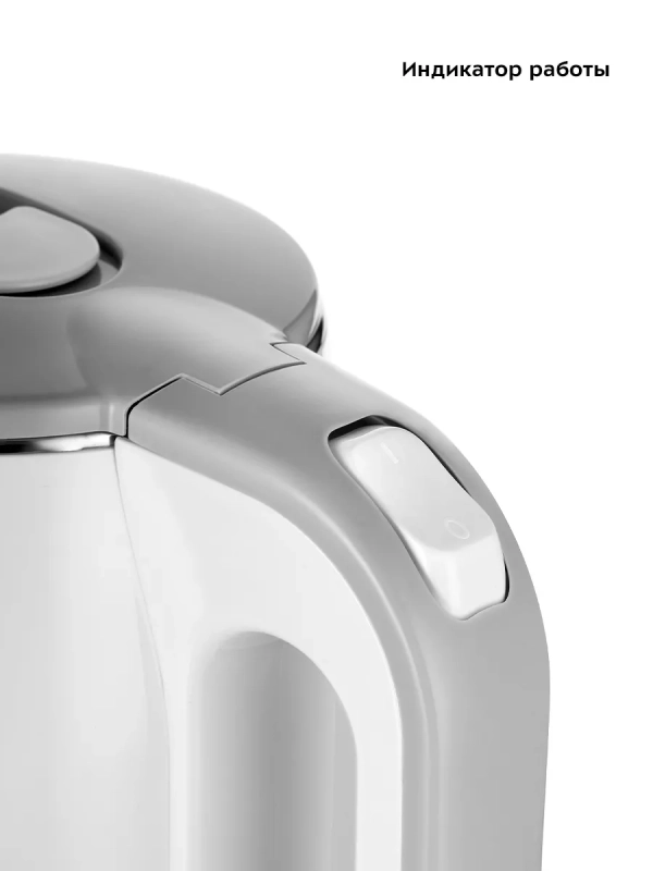 Чайник электрический металлический КТ-6643 - 1.8 л Чайник электрический металлический КТ-6643 - 1.8 л