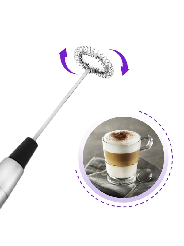 Капучинатор ручной на батарейках венчик для взбивания КТ-721