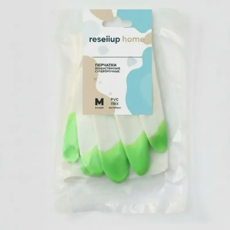 Перчатки хозяйственные Доляна, суперпрочные, размер M, ПВХ, цвет МИКС