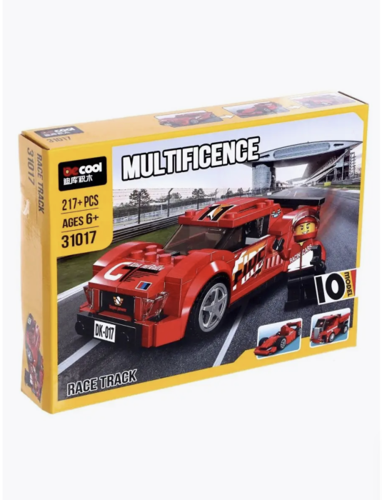 Конструктор 10 в 1 гоночный автомобиль 217 деталей Конструктор 10 в 1 гоночный автомобиль 217 деталей