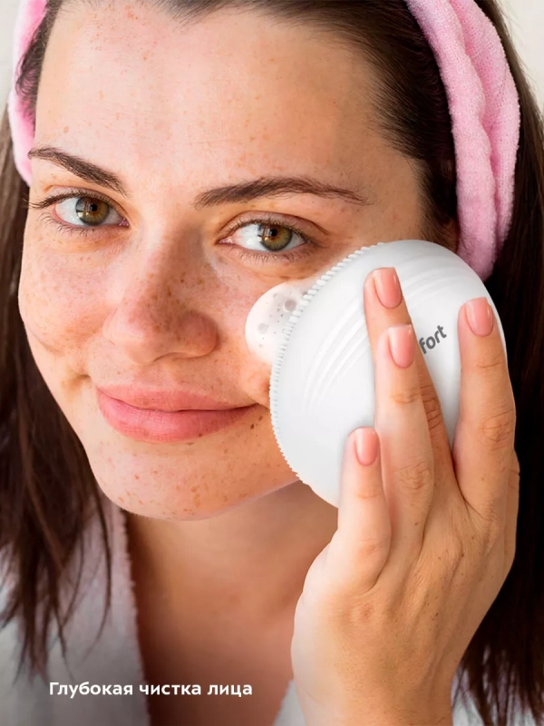 Силиконовая щетка для лица для умывания КТ-3194 Силиконовая щетка для лица для умывания КТ-3194