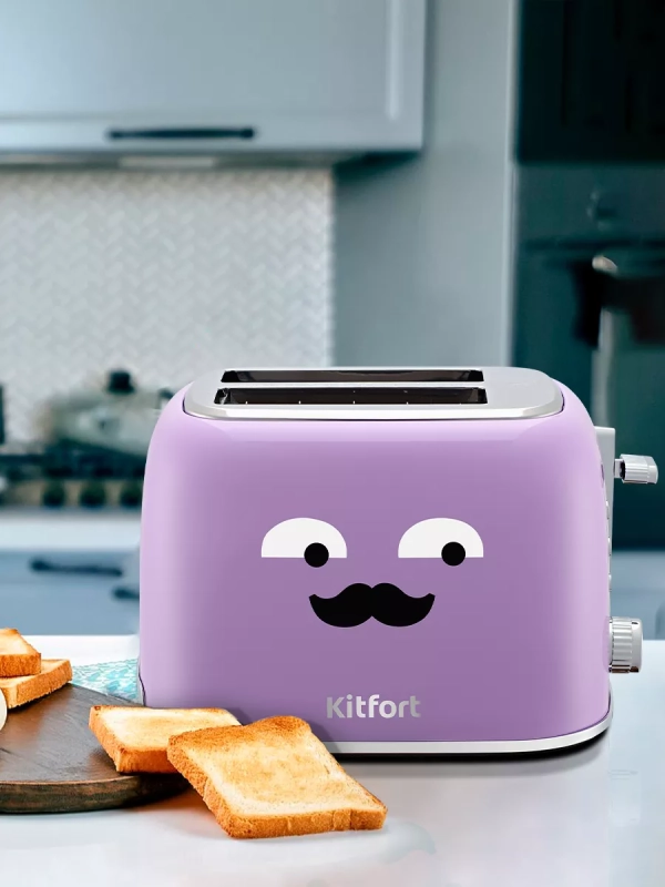 Тостер для хлеба с поддоном КТ-6218 - 870 Вт