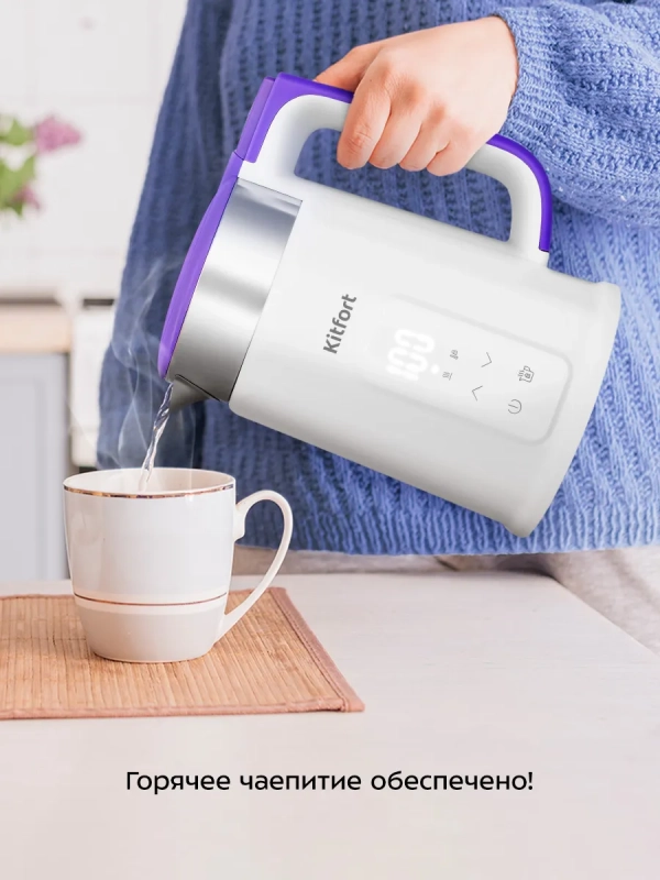 Чайник электрический с терморегулятором КТ-6717 - 1,5 л