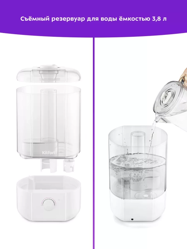 Увлажнитель воздуха для дома КТ-3816 - 12 Вт