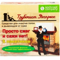 Средство для очистки дымоходов от сажи "Трубочист экспресс", полешко, 1 шт