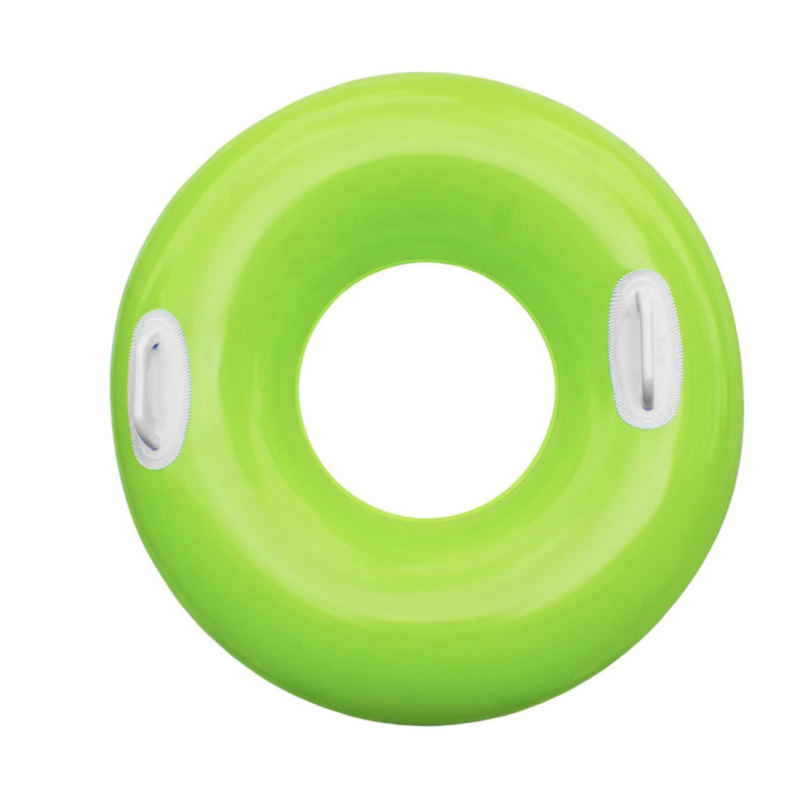 Круг для плавания «Яркое настроение», с ручками, d=76 см, от 8 лет, зеленый