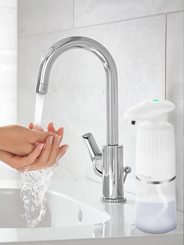 Диспенсер для мыла сенсорный КТ-2073 350 мл Диспенсер для мыла сенсорный КТ-2073 350 мл