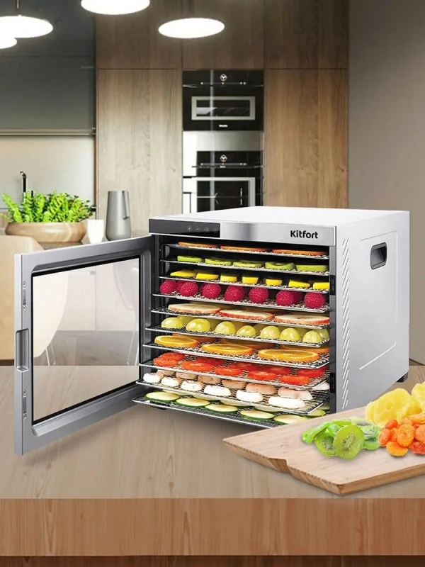 Электрическая сушилка для овощей и фруктов КТ-1910