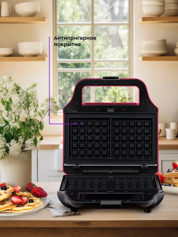 Вафельница электрическая КТ-3683 (3 в 1) - 700 Вт Вафельница электрическая КТ-3683 (3 в 1) - 700 Вт