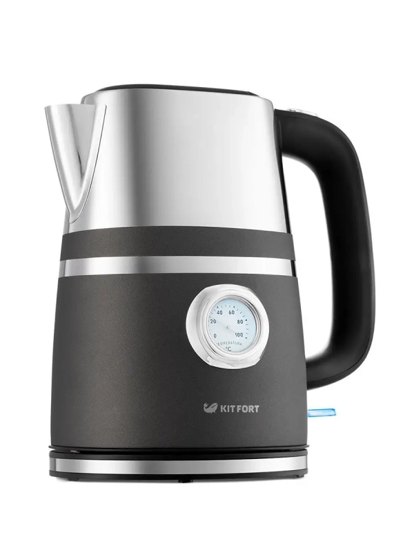 Чайник электрический металлический КТ-670 - 1.7 л Чайник электрический металлический КТ-670 - 1.7 л