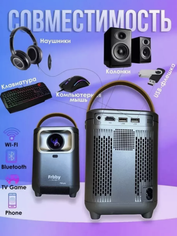 Портативный домашний проектор Frbby Р20 Pro Портативный домашний проектор Frbby Р20 Pro