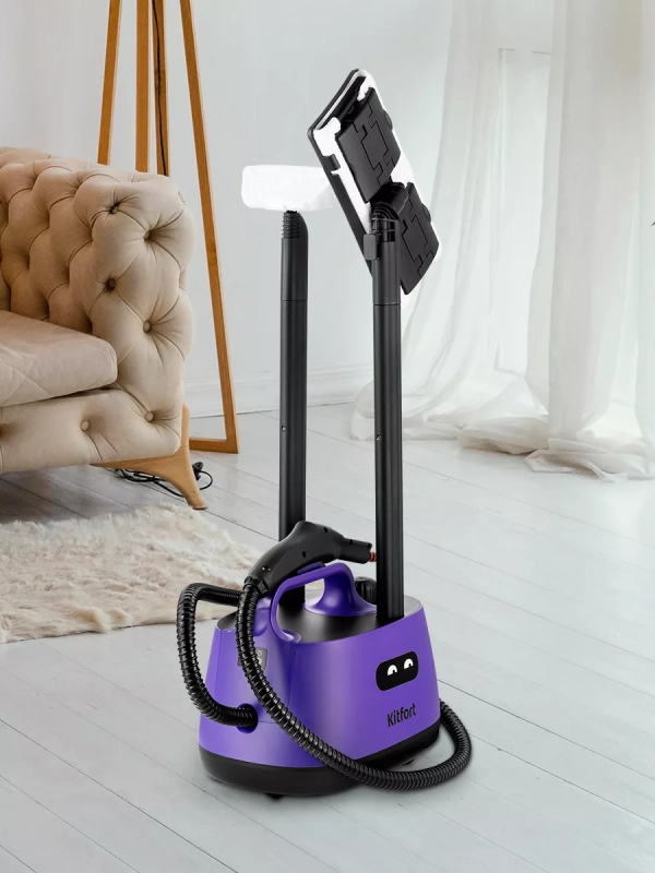 Пароочиститель для уборки с насадкой 2000 Вт КТ-9147 Пароочиститель для уборки с насадкой 2000 Вт КТ-9147