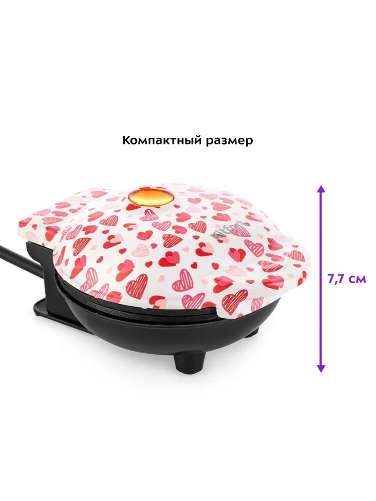 Вафельница электрическая для венских вафель КТ-1684