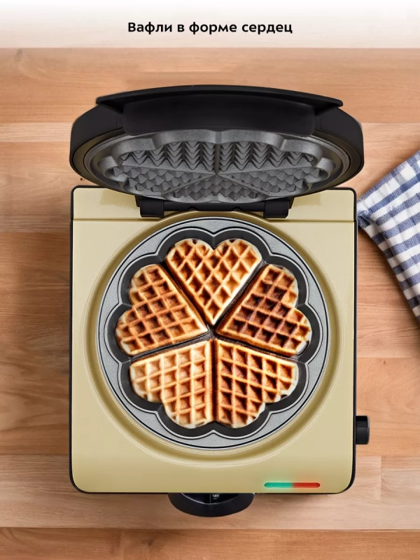 Вафельница для венских вафель КТ-3693 - 1000 Вт Вафельница для венских вафель КТ-3693 - 1000 Вт