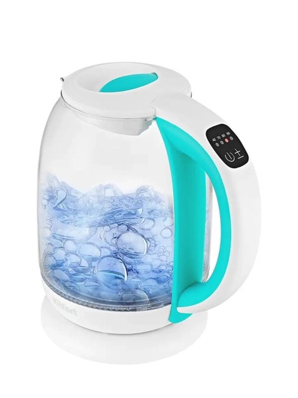 Чайник электрический стеклянный с подсветкой КТ-6140 - 1.7 л Чайник электрический стеклянный с подсветкой КТ-6140 - 1.7 л