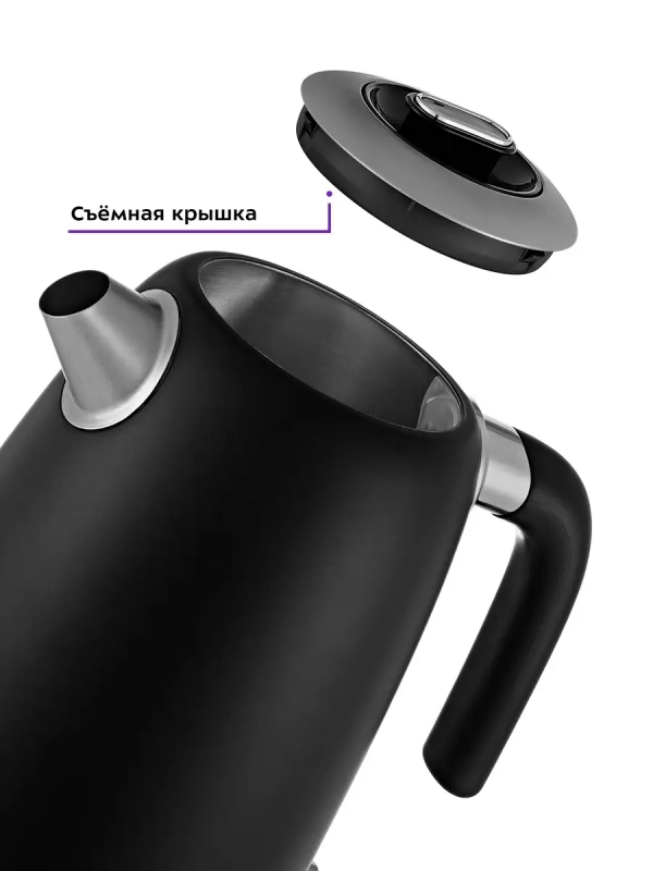 Чайник электрический металлический КТ-6121 - 1.7 л