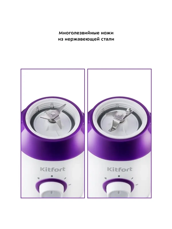 Блендер стационарный с чашей КТ-3036 (3 в 1) - 350 Вт