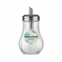 Сахарница стеклянная с дозатором Доляна &laquo;Перелив&raquo;, 210 мл, 13,5&times;7 см