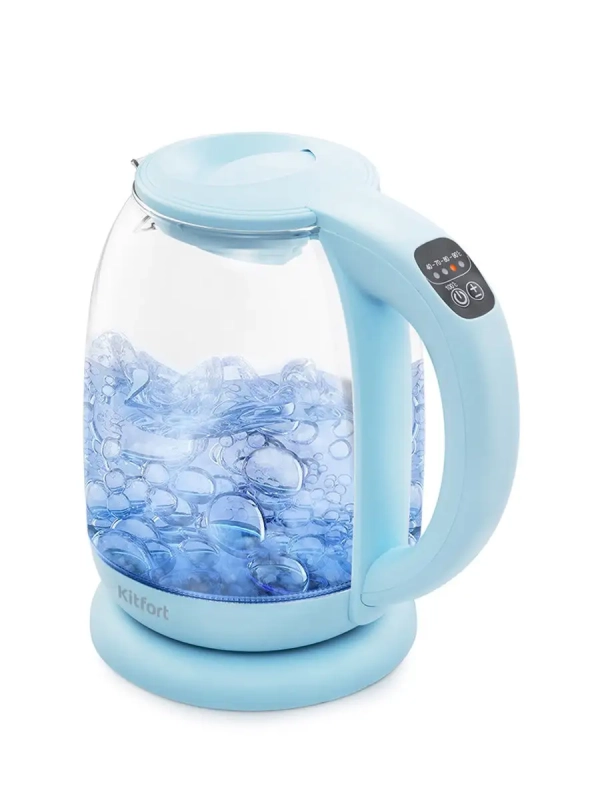 Стеклянный электрический чайник с подсветкой 1.7 л KT-640