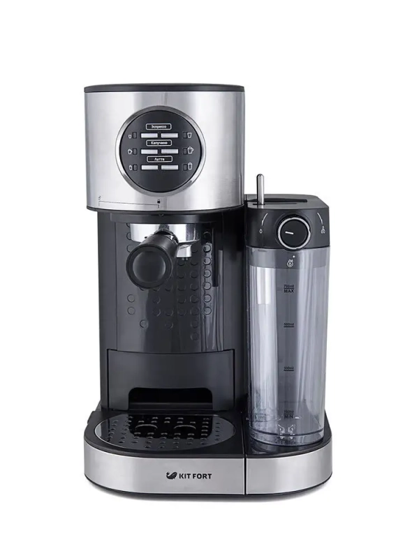 Кофеварка рожковая электрическая КТ-703 - 1470 Вт - 1.2 л Кофеварка рожковая электрическая КТ-703 - 1470 Вт - 1.2 л