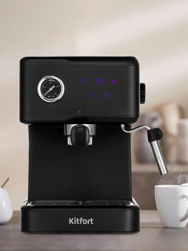 Кофеварка рожковая электрическая КТ-7124 - 950 Вт Кофеварка рожковая электрическая КТ-7124 - 950 Вт