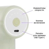 Перкуссионный массажер пистолет КТ-5928 - 5 Вт