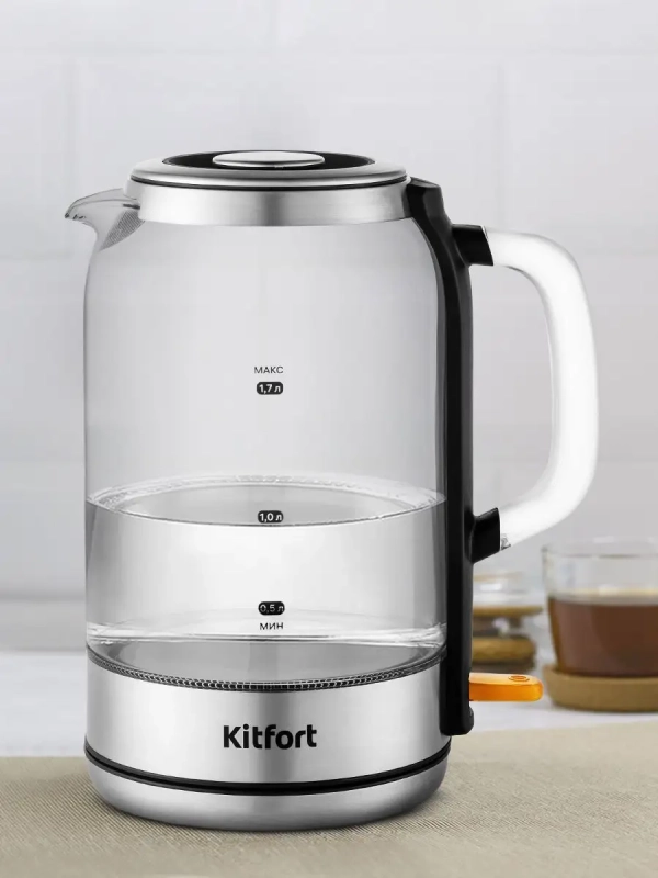 Чайник электрический стеклянный КТ-6193 - 2200 Вт