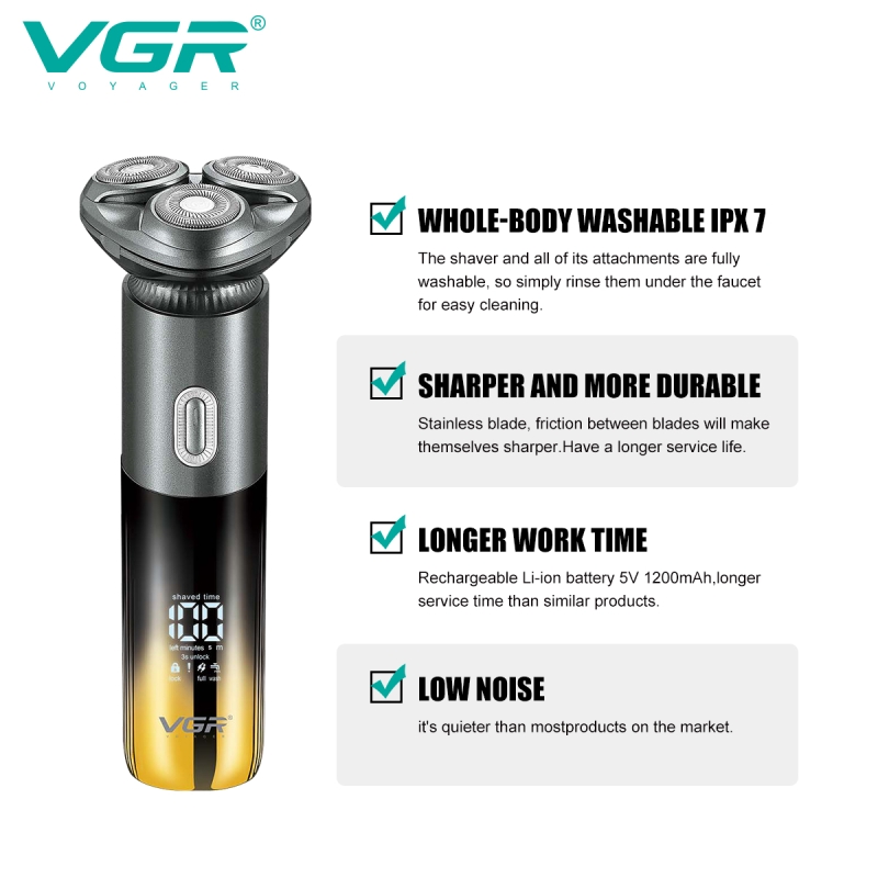 Электрическая бритва VGR V-392 Золотая Электрическая бритва VGR V-392 Золотая