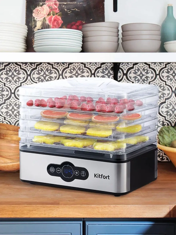 Сушилка для овощей и фруктов КТ-1914 - 240 Вт Сушилка для овощей и фруктов КТ-1914 - 240 Вт