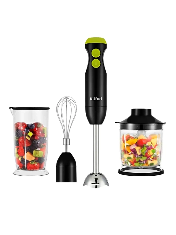 Блендер погружной с чашей КТ-3041 (3 в 1) - 350 Вт Блендер погружной с чашей КТ-3041 (3 в 1) - 350 Вт