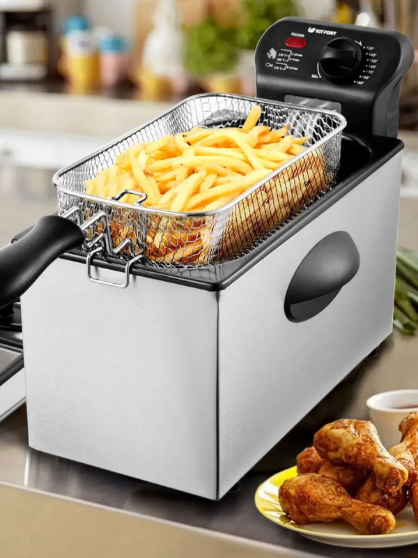 Фритюрница электрическая КТ-2023 - 1830-2180 Вт Фритюрница электрическая КТ-2023 - 1830-2180 Вт