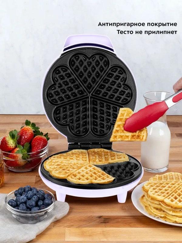 Вафельница электрическая для венских вафель КТ-1688 - 950 Вт Вафельница электрическая для венских вафель КТ-1688 - 950 Вт